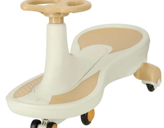 Gravity ride-on glowing LED wheels with music playing 76cm beige max 100kg