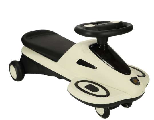 Gravity ride-on glødende LED hjul med musik spiller scooter 74cm beige sort max 100kg