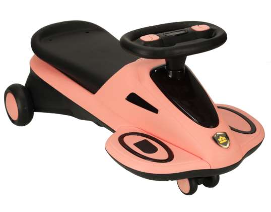 Гравитационные светящиеся светодиодные колеса с воспроизведением музыки скутер 74 см розовый черный макс 100 кг