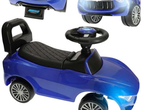 Ride-on car with sound and lights blue