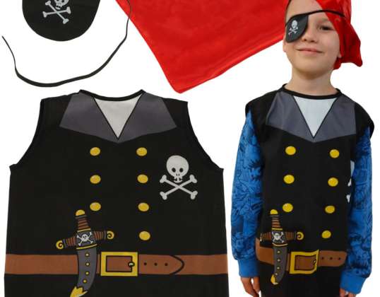 Déguisement de costume de carnaval pirate marin 3 8 ans