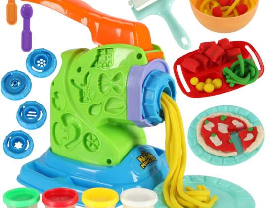 Máquina de pasta de masa plástica para niños con accesorios set creativo