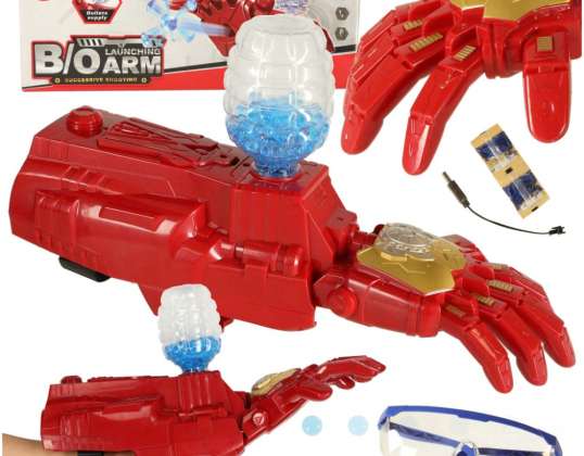 Wasserballpistole Gel Elektrischer Armwerfer USB-Batterieleistung Rot