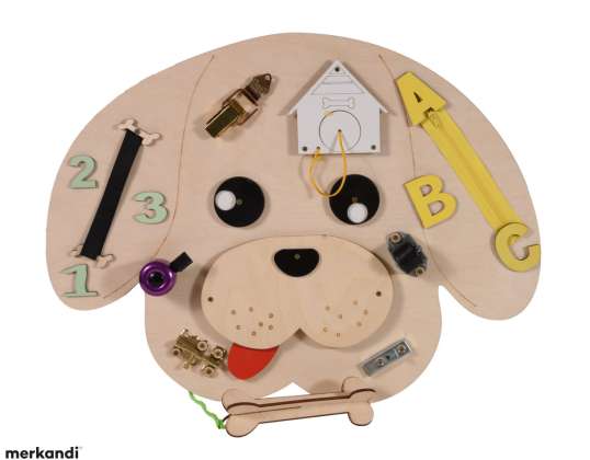 Wooden Manipulation Board Dog 49x37x6 5