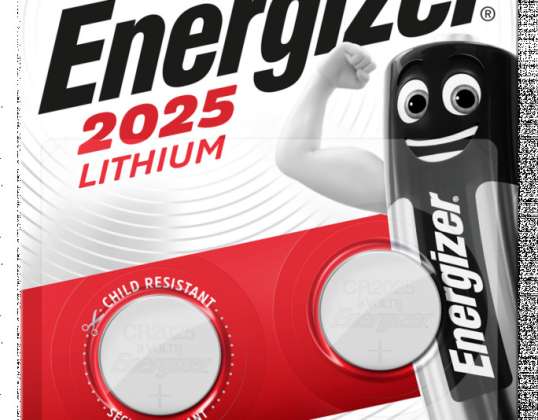 Energizer Lithium CR2025 baterie, balení 2 ks - Spolehlivý zdroj energie pro vaše zařízení