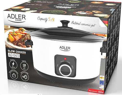 Slow Cooker 5 8L AD 6413w