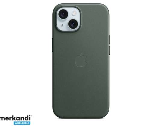 Apple iPhone 15 FineWoven Skal med MagSafe Evergreen MT3J3ZM/A