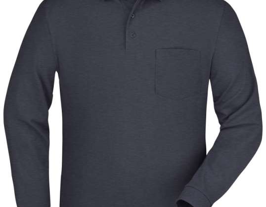 Polo Pique Long-Sleeved by James & Nicholson