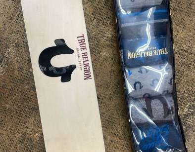 True Religion Heren Premium Crew Socks 7-Pack Bundel, Maat 10-13 - 36 Sets Beschikbaar