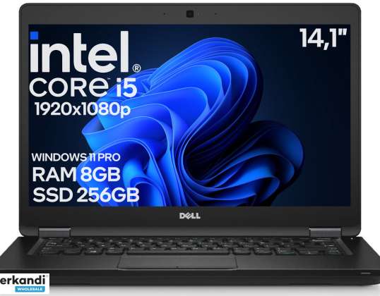 30x Portátil Dell Latitude E5470 de segunda mano 14,1&quot; FullHD IPS Intel Core i5 6GEN 8GB DDR4 256GB SSD