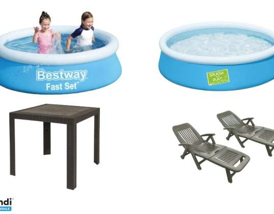 Lot of New Garden Furniture Swimming Pools with original packaging ...