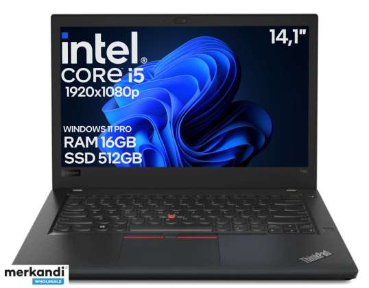 60x Gebruikte Lenovo ThinkPad T480 Laptop 14.1&quot; FullHD IPS Intel Core i5 8GEN 16GB DDR4 512GB SSD