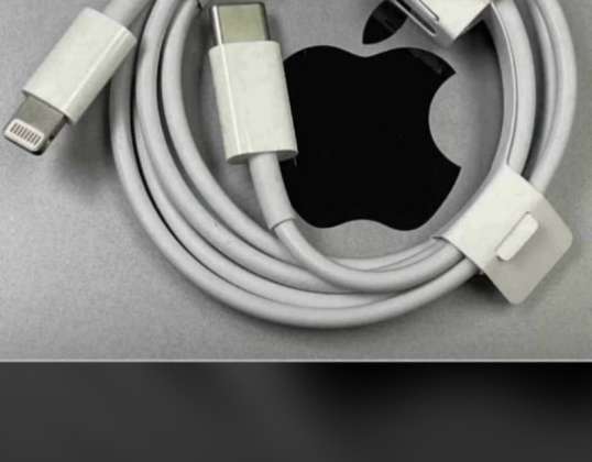 Оптовый заказ: 4000 единиц оригинального кабеля Apple USB-C — Lightning