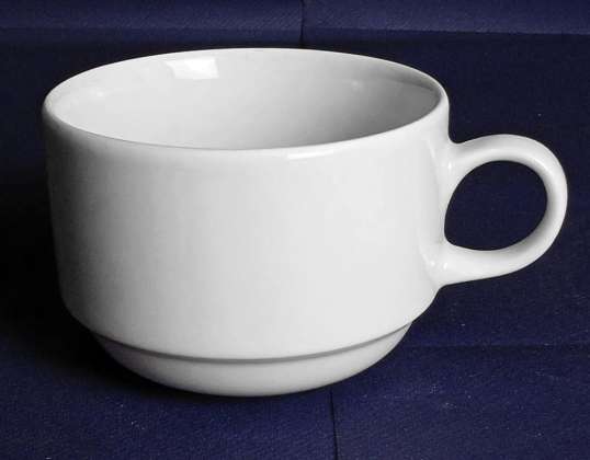 Porcelanasta skodelica 200 ml bela