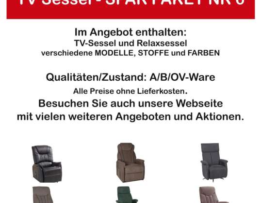 TV Fauteuil Relax Stoel Stand Up Aid Relax Functie, P6
