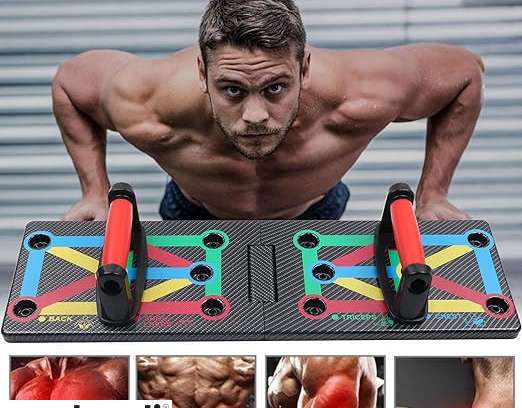 Push Up Rack Board, 12 in 1 Multifunctional Folding Home Workout Fitness Equipment, Portable Push Up Training Frame, Used for Men Women Home Workout