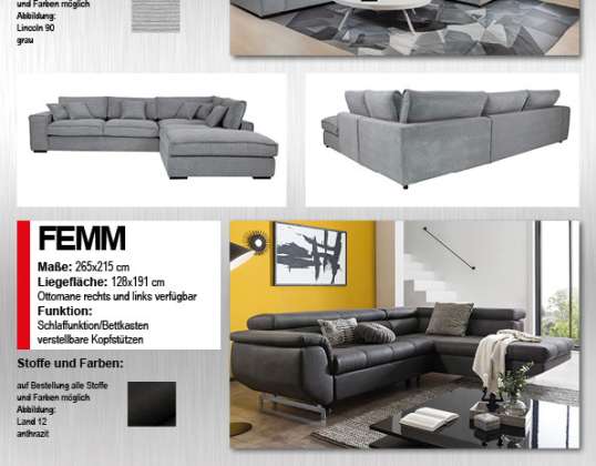 1. Wahl Sofa, Couch, Ecksofa, L-Form, U-Form, Bestellware Katalog Teil 2