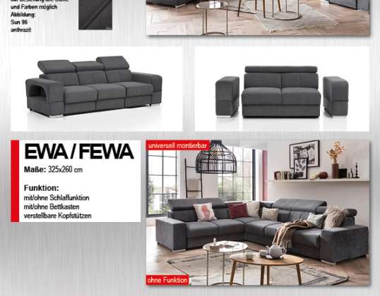 1. Wahl Sofa, Couch, Ecksofa, L-Form, U-Form, Bestellware Katalog Teil 3