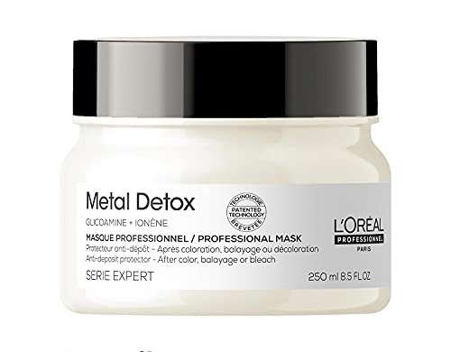 LOREAL METAL DETOX GLICOAMINE + IONENE HAIR MASK 250ML