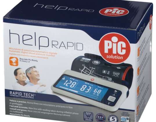 Pic Solution Nápověda Rychlý digitální monitor krevního tlaku pažní tlakoměr