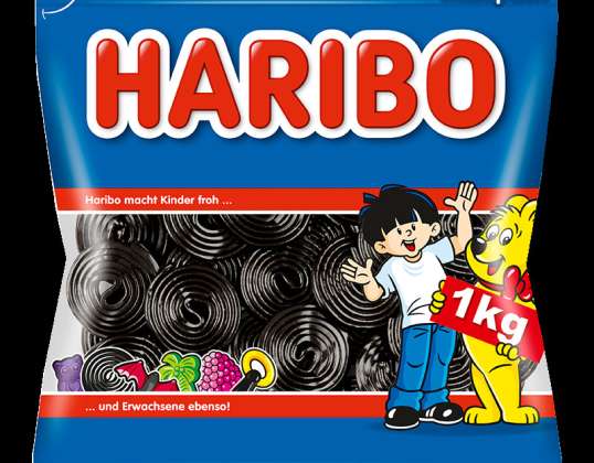 HARIBO LAKRITZ SCHNECKEN MOTI 1000G BT