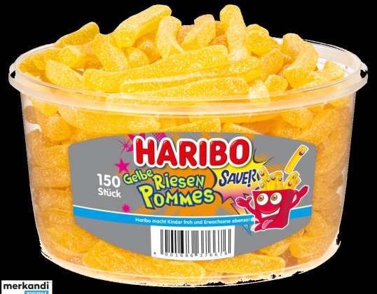 HARIBO BATATAS FRITAS GIGANTES AMARELO 1200G DS