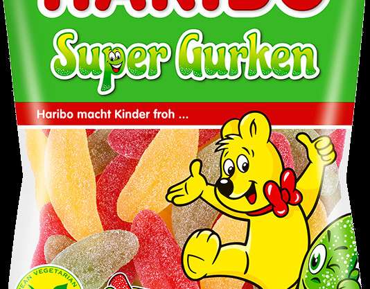 HARIBO SUPER AGURKŲ DARŽOVĖS 175G BT