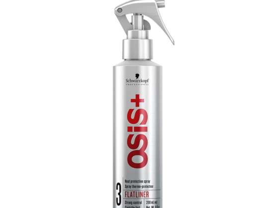 Schwarzkopf Osis + Spray de protecție împotriva căldurii Nivel 3 Flatliner 6,8 uncii