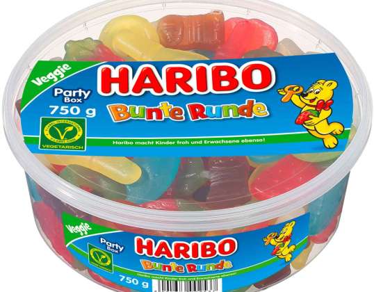 HARIBO COLORFUL ROUND 750G DS