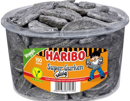 HARIBO SUP. KOMKOMMER ZOUT. 150ST 1350G DS