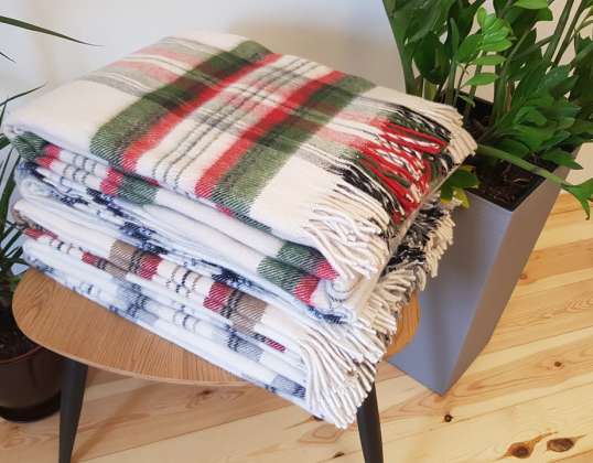 Manta de lã (cobertor) - 420g/m², Pode ser usado como um produto de saúde. É elegante e muito solidamente feito.