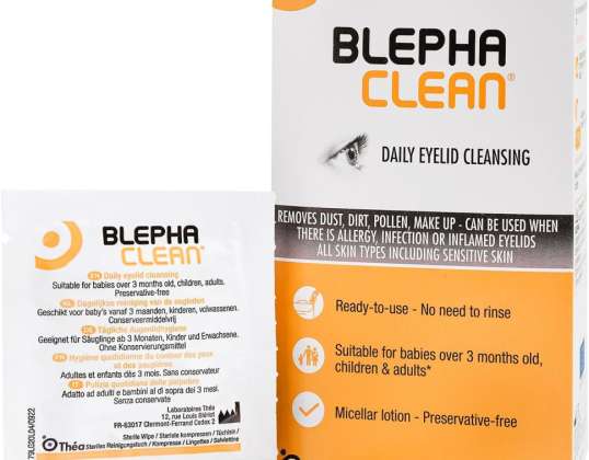 BLEPHACLEAN 20 STERILE EYELID WIPES FOR BLEPHARITIS FREEPOST  EXP- 04/2024