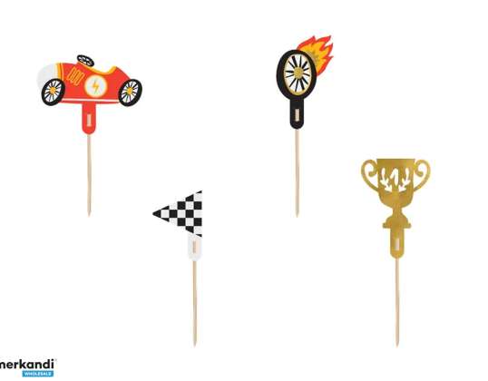 Muffin Decorations Cars 12cm