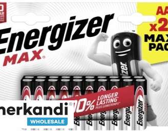 Energizer Max Micro AAA Baterías, Paquete de 20 - Baterías para Venta al por Mayor