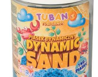 TUBAN dinaminis smėlis 1kg mėlynos spalvos