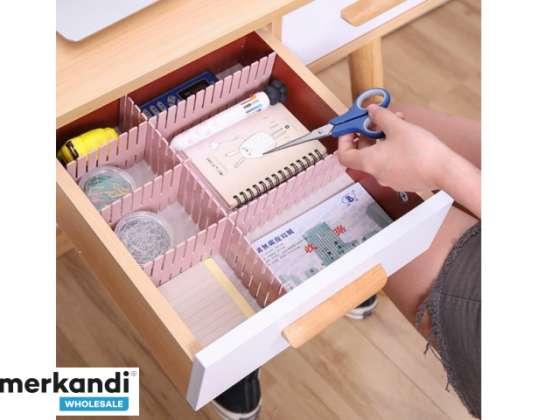 EB509 Separatore organizer per cassetto armadio 4pz