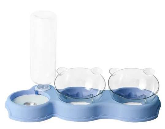 TRIPLE CAT BOWL WITH 3-IN-1 AUTOMATIC WATER DISPENSER