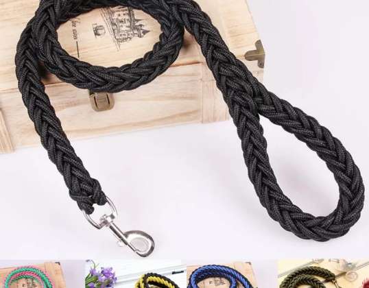 BRAIDED DOG LEASH STRONG THICK 120CM