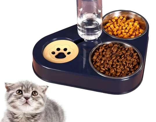 TRIPLE WATER BOWL DOG FOOD CAT SLOWING DOWN BOTTLE 500ML