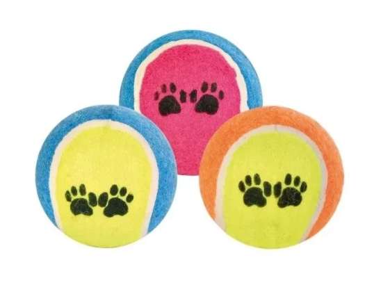 HUND KATZE SPIELZEUG TENNISBALL 7CM