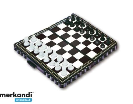 SA127 Magnetic Checkers Chess Game 2in1