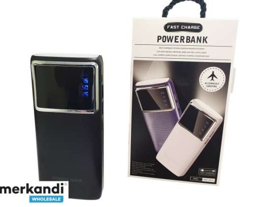 Güç bankası powerbank pil LCD USB el feneri 50000