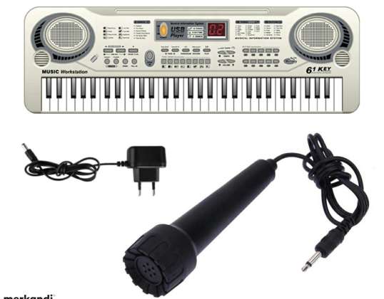 AG278E KLAVIATURORGEL MIT MIKRO 61KL SILV