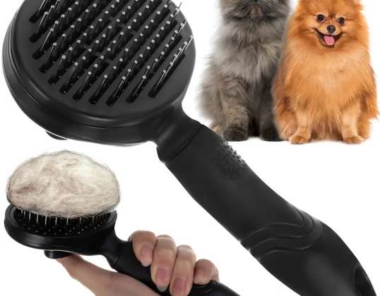 SELF-CLEANING HAIR BRUSH FOR DOG CAT