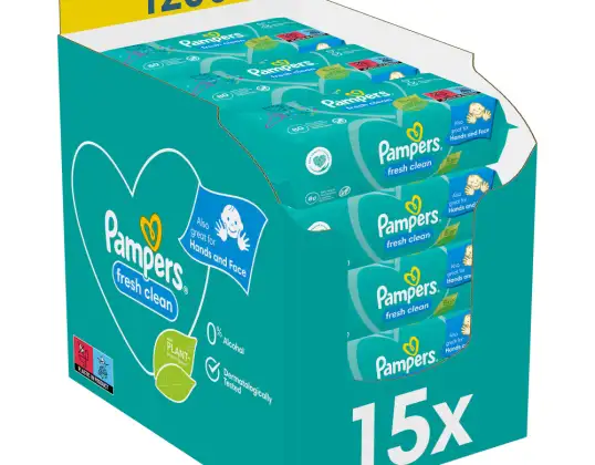 Pampers Baby Wet Wipes Fresh Clean 15x80 (1200 pieces)