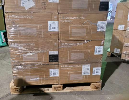 LG | Mikrohullámú sütők 46 db B&C edények | Eredeti doboz, LG Smart Inverter, 25L, 1000W, mikrohullámú grill, leolvasztás, grill