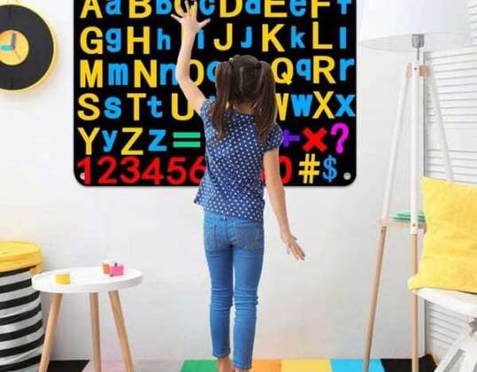 Flannel charts for children (1x mat, 30x sticker), ABC
