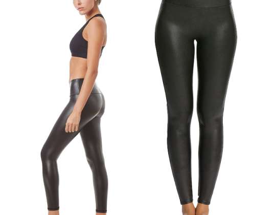 Leather leggings - Faux leather pants, Vegan leather leggings, Leather look trousers