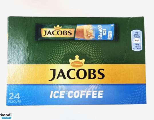 Mix de cafea, Jacobs 3in1 Ice Coffee, 24 stickuri x 18 g