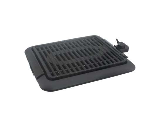 Electric grill, 1250W, 25.5x30.5 cm, Marble coating, Oliver Voltz, Black